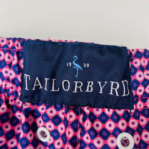 Tailorbyrd Pink Purple Lined Swim Trunks Men's Medium - Picture 6 of 7